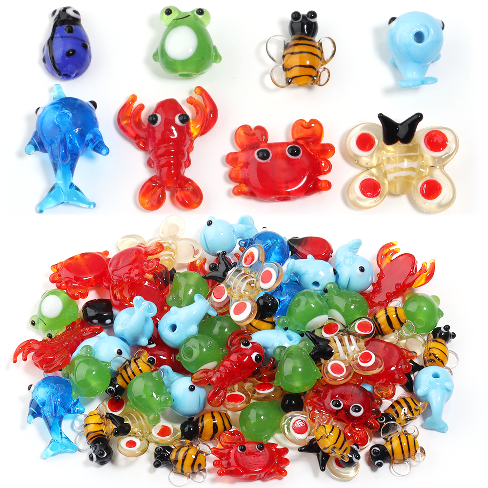 Aquarium And Marine - 2Pcs Glass Pendant Marine Animal Aquarium