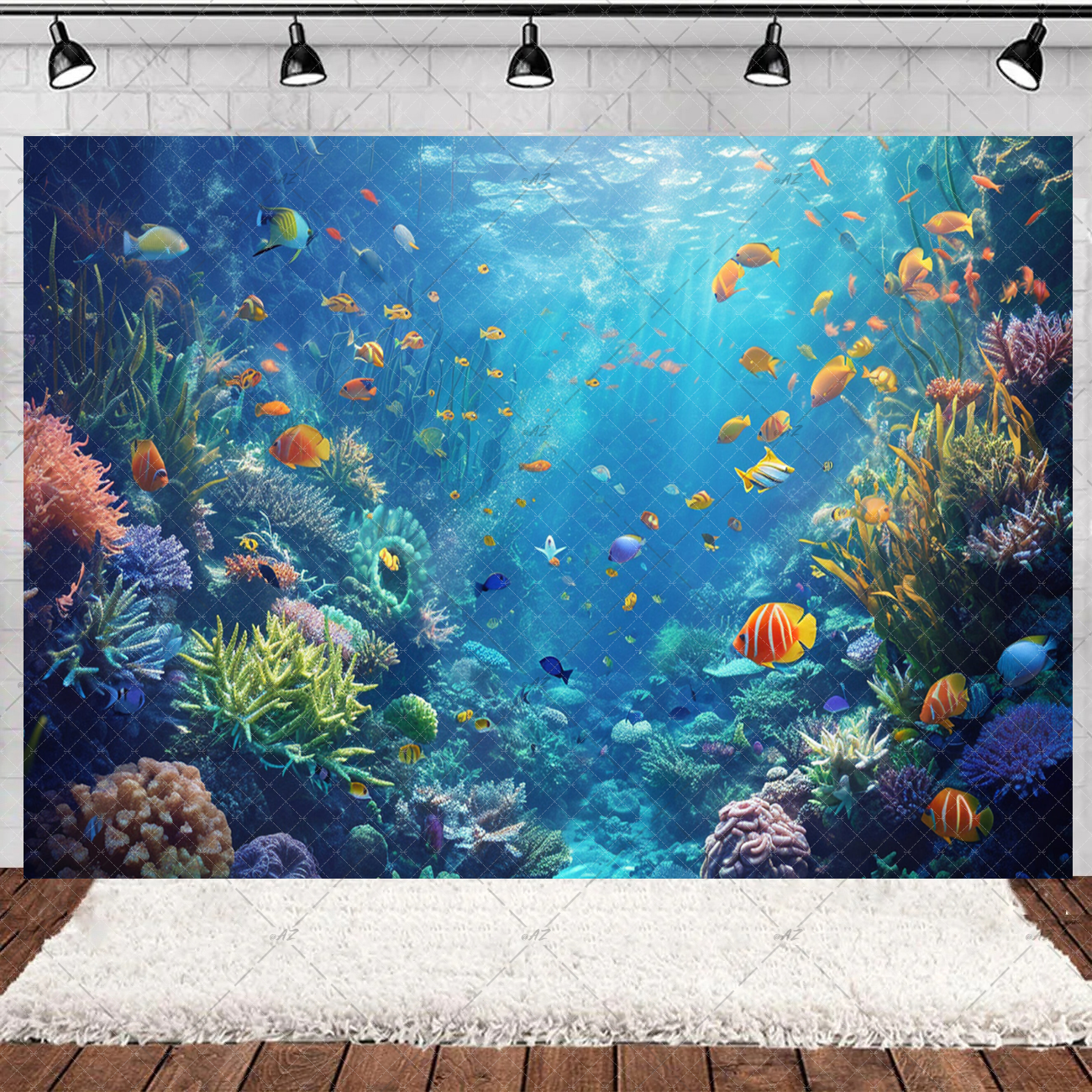 Underwater World Party Decorat - Marine Aquarium Aquascape avis et prix