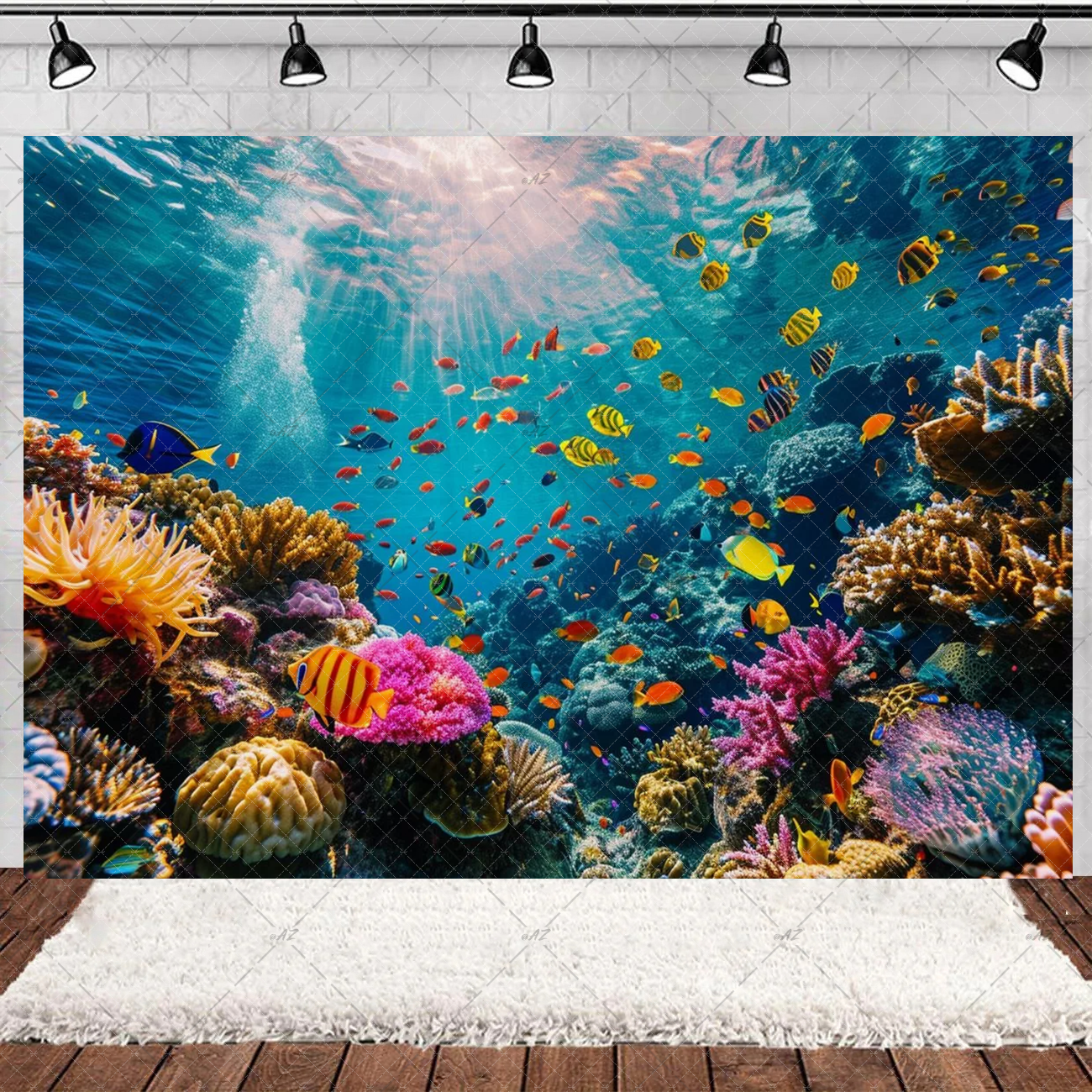 Underwater World Party Decorat - Marine Aquarium Aquascape avis et prix