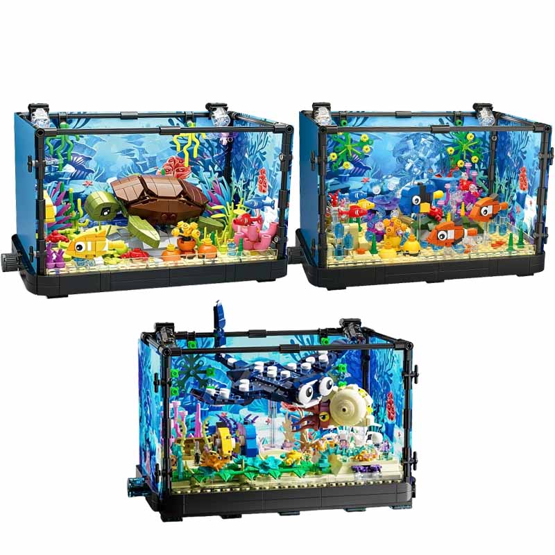 Fish Tank Building Block Set w - Aquarium And Marine avis et prix