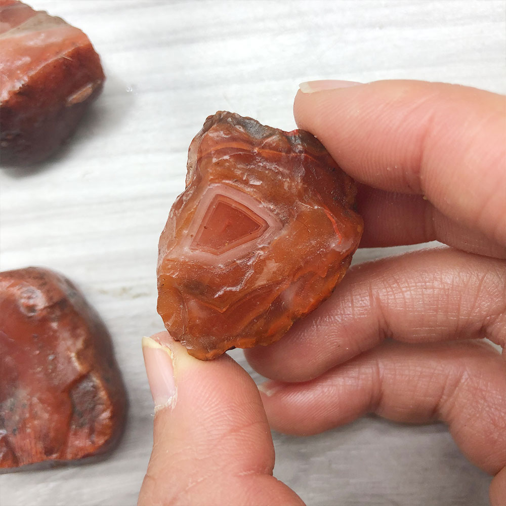 1pc Random Rough Raw Carnelian - Marine Aquarium Aquascape avis et prix